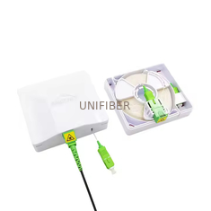 Wall Mounted Fiber Faceplate Box FTTH G657B3 Invisible Optical Fiber Cable SC/APC