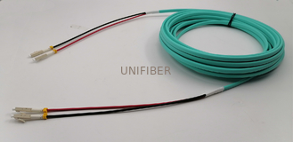 OM3/OM4 Multimode Flat Twin Ruggedised LC–LC Duplex Fiber Optic Patch Leads