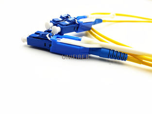 Polarity Reverse LC Uniboot Patch Cord Fiber Optic Single Mode With Push - Pull Tab
