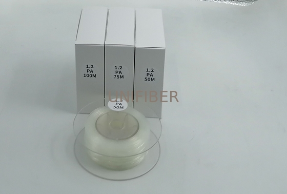 FTTH 1.2mm Nylon G657B3 Transparent Clear Invisible Transparent Optical Fiber