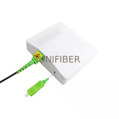 Wall Mounted Fiber Faceplate Box FTTH G657B3 Invisible Optical Fiber Cable SC/APC