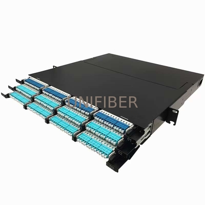 1U 144 fiber Ultra high density MPO fiber optic patch panel
