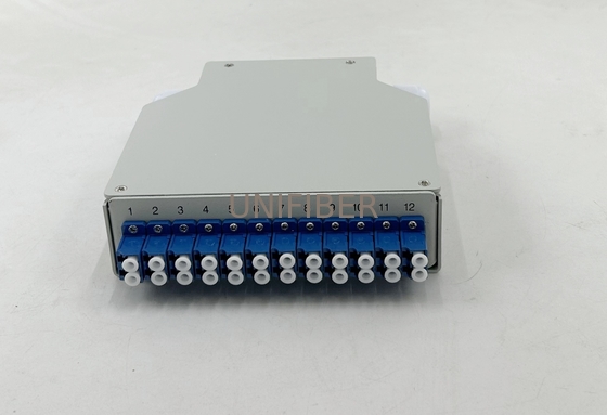 12 Ports LC duplex DIN Rail Mounted Fiber Patch Panel