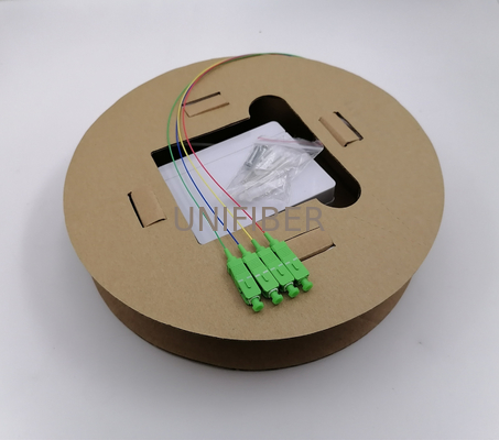 4 FO Pre-Terminated Outlet Kit (PTO) G657A2 Drop Cable With Shuttered SC/LC Adapter