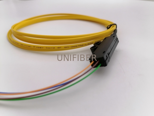 4 Core Single Mode G657A2 FC/APC Ribbon Fiber Pigtail 2.5m