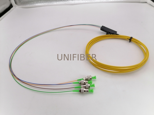4 Core Single Mode G657A2 FC/APC Ribbon Fiber Pigtail 2.5m