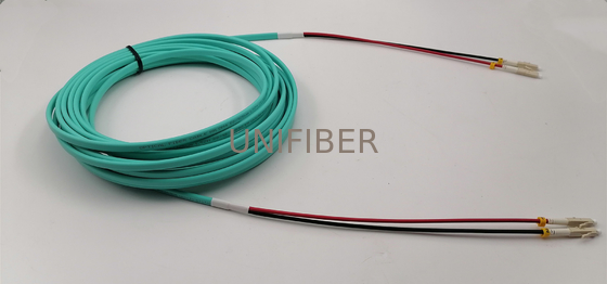 OM3/OM4 Multimode Flat Twin Ruggedised LC–LC Duplex Fiber Optic Patch Leads