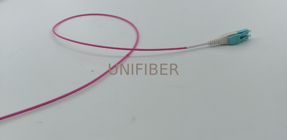 Multimode OM4 LC-LC Uniboot Fiber Patch Cable 2.0mm Duplex Round Cable 3M