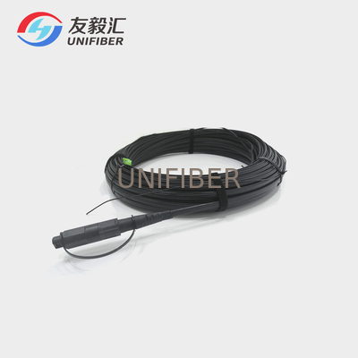 100FT SST-Drop Toneable 1F Outdoor Pre-connectorized Dielectric Flat Drop Cable G657A2 Optitap to SC/APC