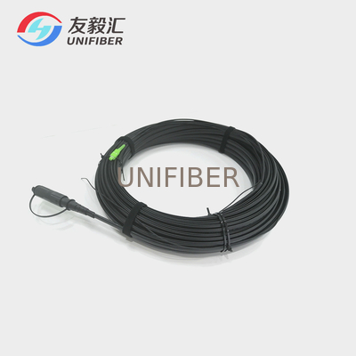 100FT SST-Drop Toneable 1F Outdoor Pre-connectorized Dielectric Flat Drop Cable G657A2 Optitap to SC/APC