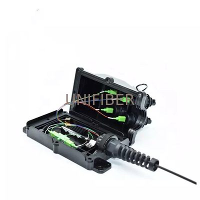4 Ports Terminal MST Optitap with 4F flat fiber drop cable 250FT