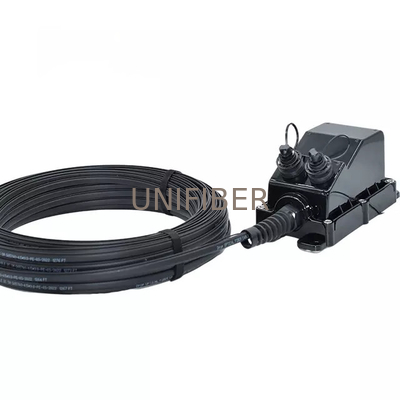 4 Ports Terminal MST Optitap with 4F flat fiber drop cable 250FT