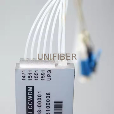 Compact CWDM mux/demux, 8+1CH (UPG), 1270-1410nm, 0.9mm, with LC/APC