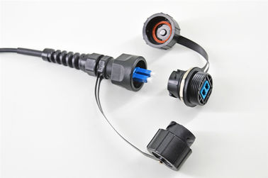 Waterproof Connector Socket Plug Fiber Cable Assembly Light weight FTTH ODVA LC/SC/MPO