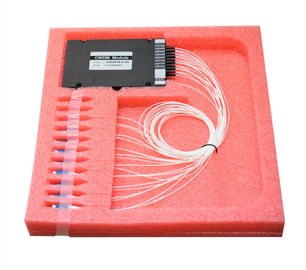 1270~1610nm Wavelength Division Multiplexer 0.9mm Loose Tube ABS Box 18ch CWDM Mux/Demux Module