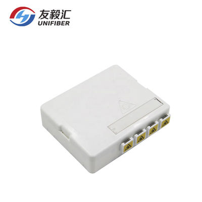 SC APC Wall Mount 4 Port FTTH Fiber Termination Cabinet