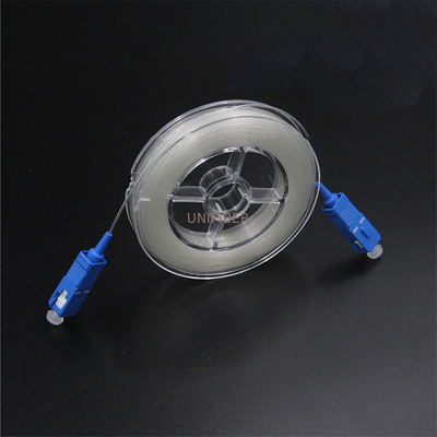 G657B3 Invisible Fiber Optic Cable FTTH Transparent 1.1mm HDPE SC UPC Connector