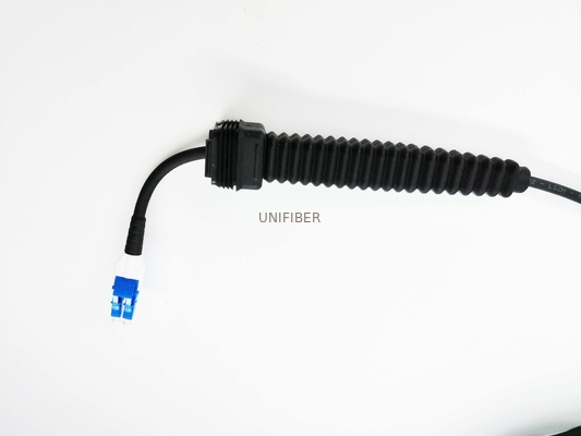CPRI 7.0mm Outdoor Waterproof Patch Cord 2 Core Flexible Uniboot Duplex LC