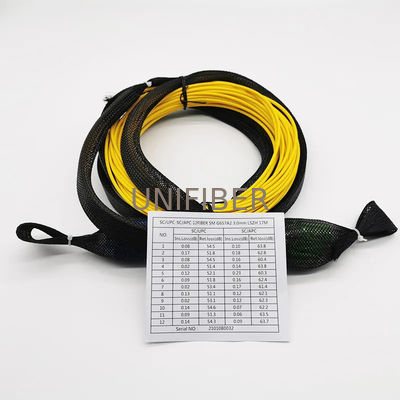 Προσαρμοσμένο 12 ίνες OS2 Single Mode SC/UPC-SC/APC Indoor Multi-Fiber Pre Terminated Breakout Cable με τραβώντας μάτια
